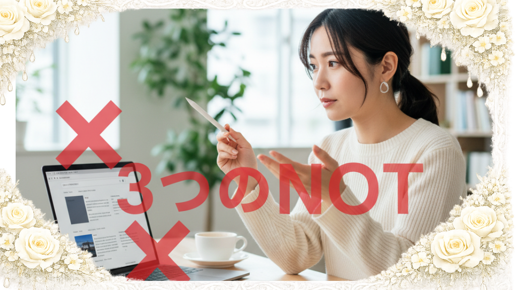 Webライティングの基本「3つのNOT」を意識せよ
