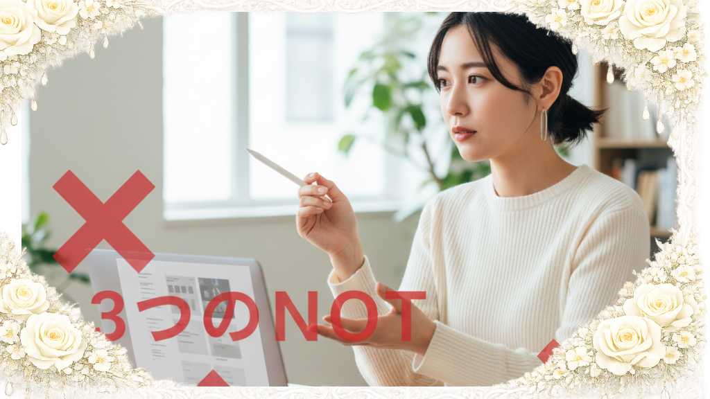 Webライティングの基本「3つのNOT」を意識せよ