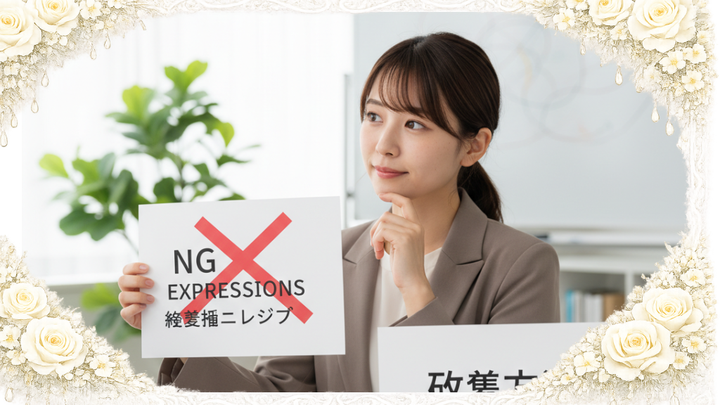 よくあるNG表現と改善方法